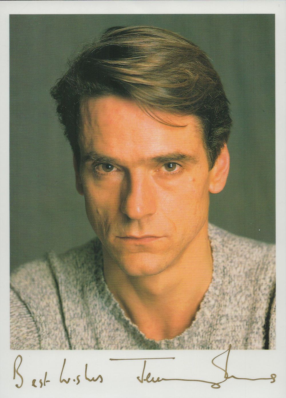 Lot 252: Jeremy Irons signed 7x5 inch colour photo. Good...