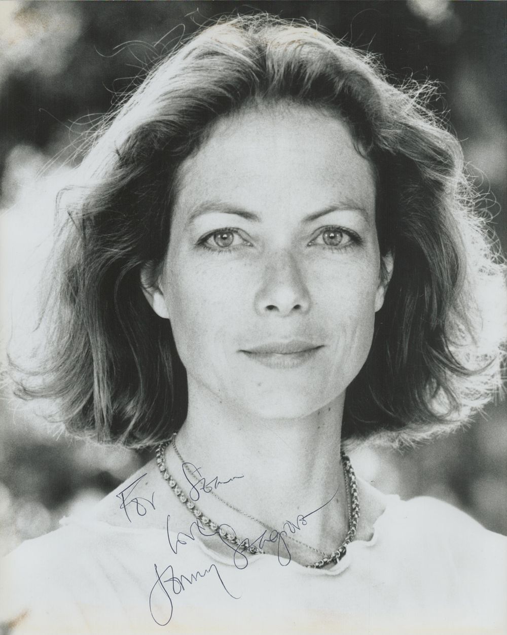 Lot 261: Jenny Seagrove signed 10x8 inch black and white...