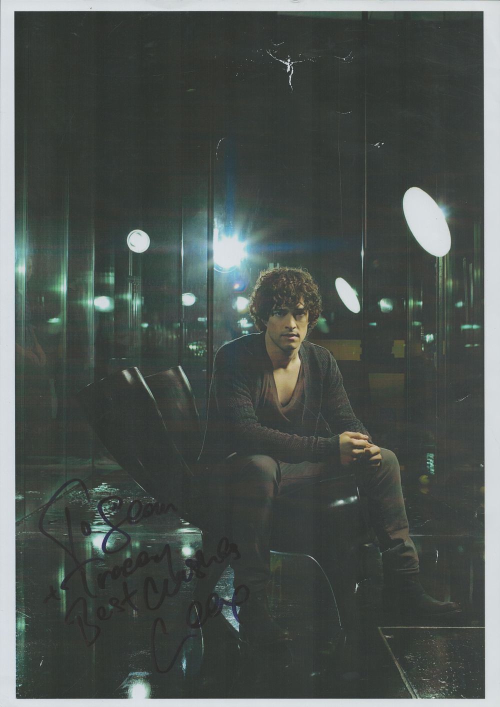Lot 288: Lee Mead signed 12x8 inch colour photo dedicated....