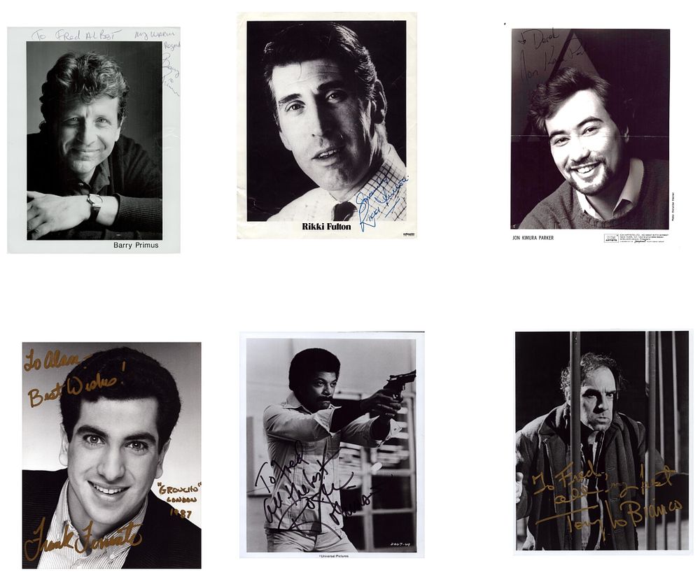 Lot 19: TV/Film Actors/Musician, Collection of 6 Black and White...