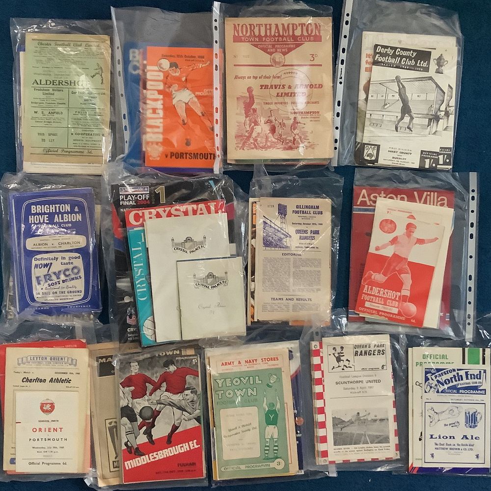 Lot 36: Football, Vintage Matchday Programme Collection of 108 Vintage...
