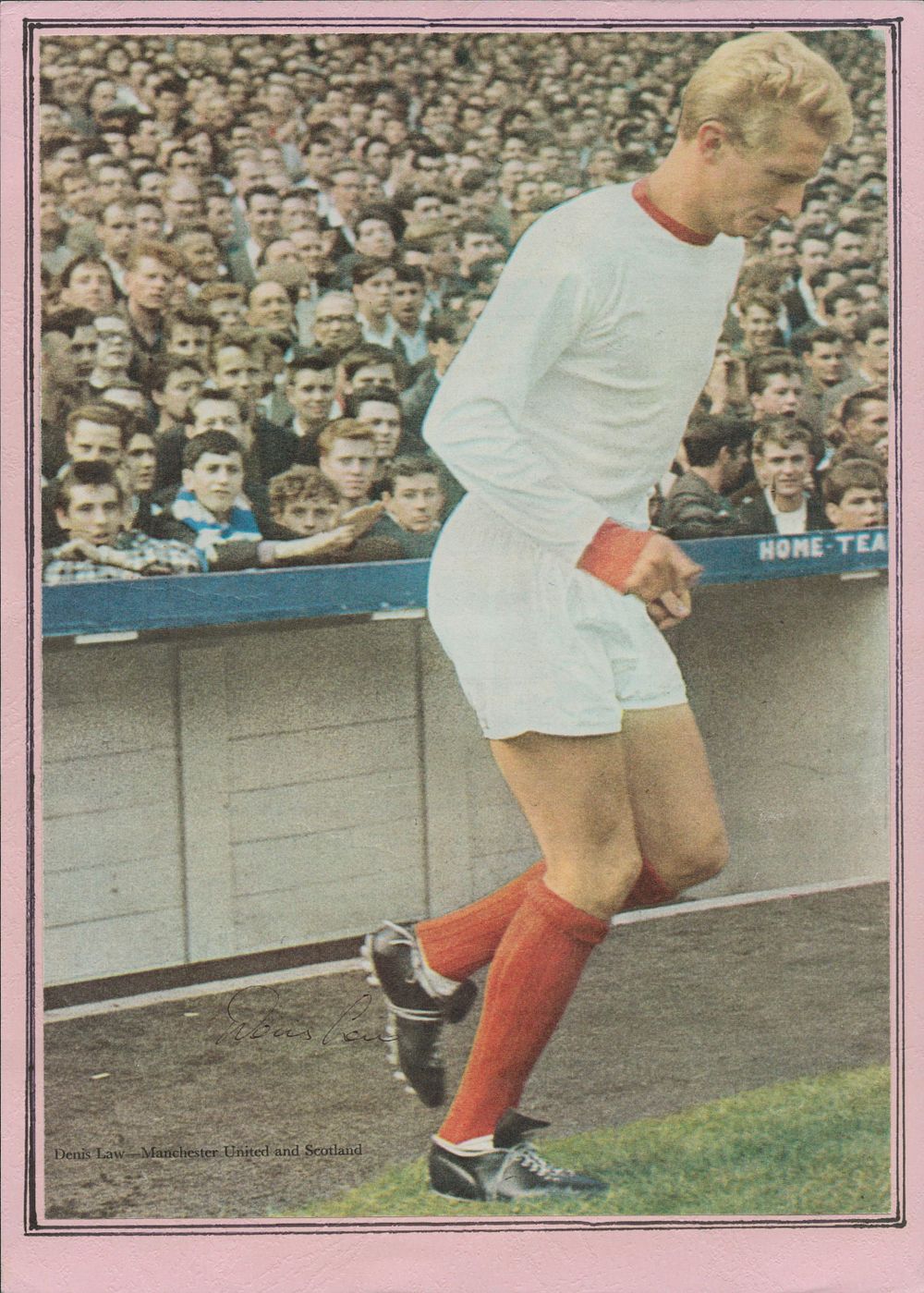 Lot 51: Denis Law, CBE signed Magazine cut out mixed...