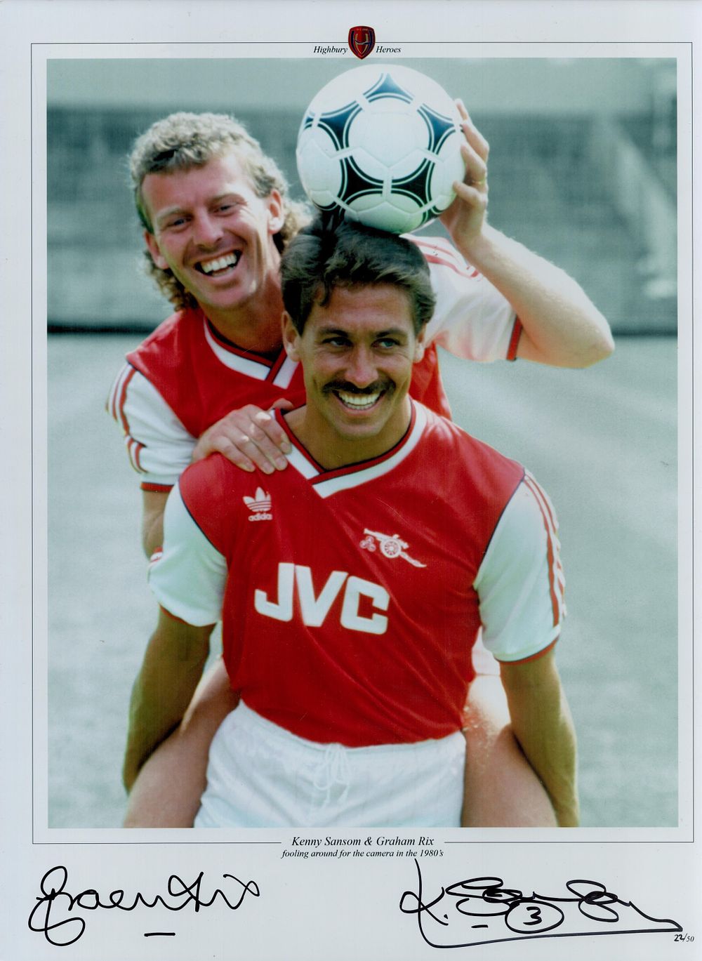 Lot 63: Multi signed Kenny Sansom and Graham Rix Colour...