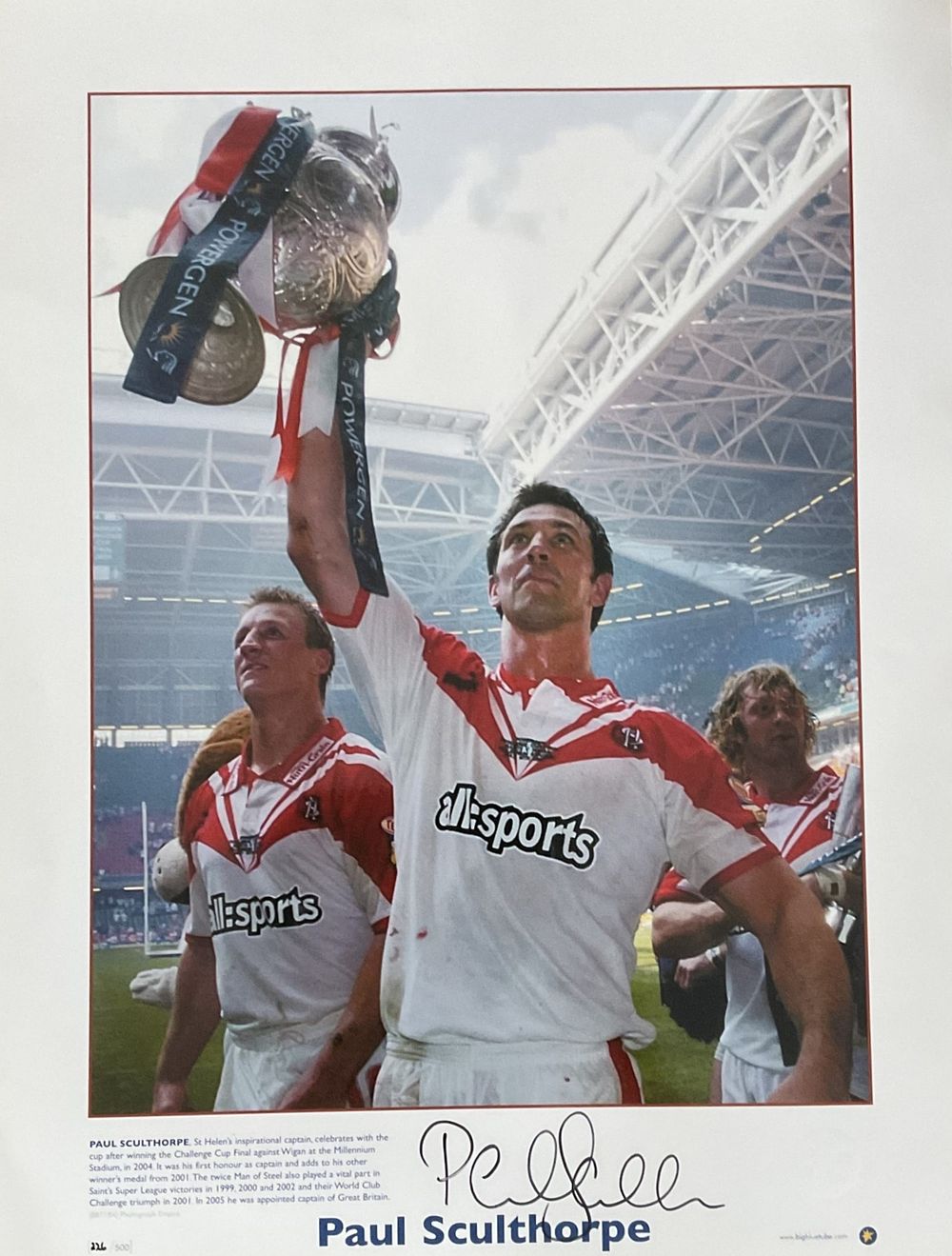 Lot 88: Paul Sculthorpe (St Helens Captain) Signed 16 x...