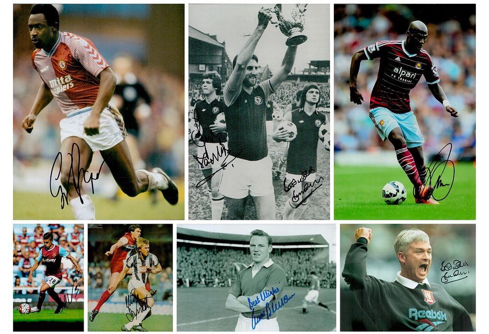 Lot 112: Sport Collection of 7 signed photos. Signatures such...