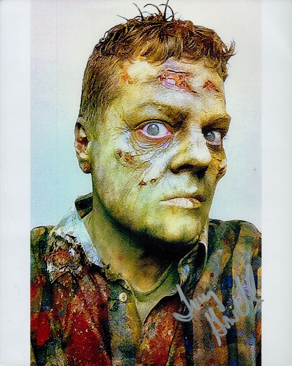 Lot 115: Tony Gowell signed Colour Photo 10x8 Inch. 'Zombie'....