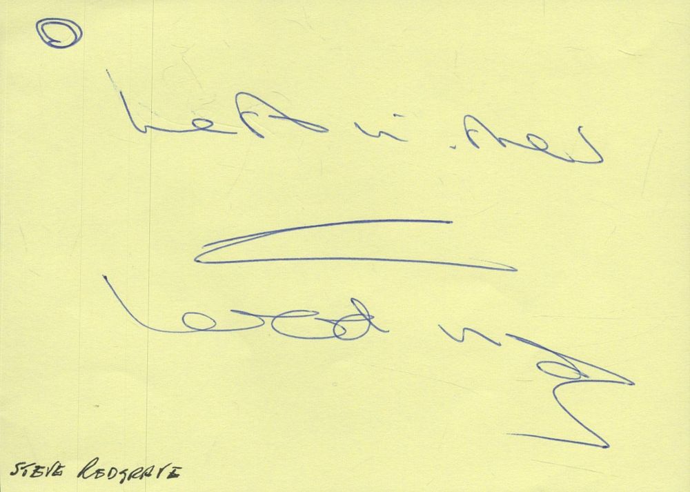 Lot 117: Sir Steve Redgrave signed 6x4inch album page. Good...