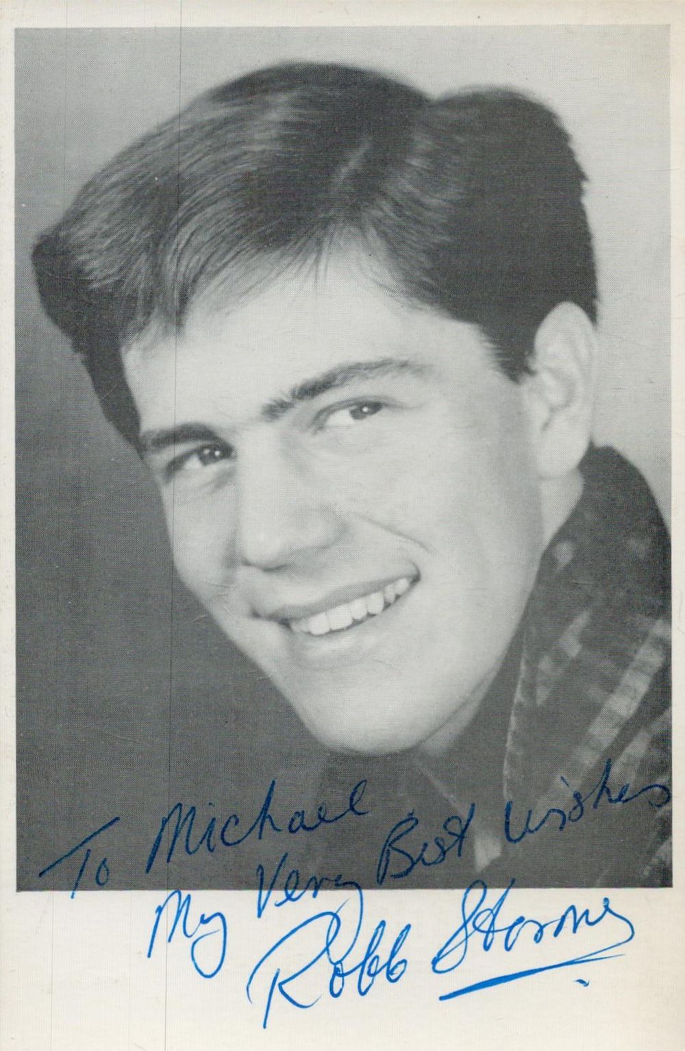 Lot 127: Robb Storme signed 6x4 vintage black and white...