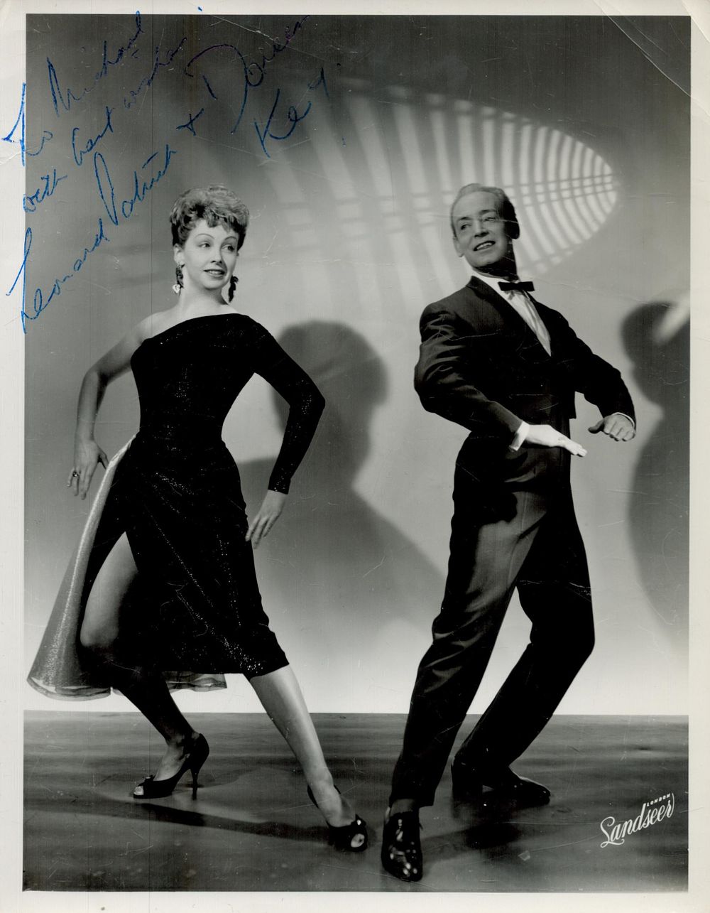 Lot 134: Leonard Patrick signed 8x6 black and white photo....
