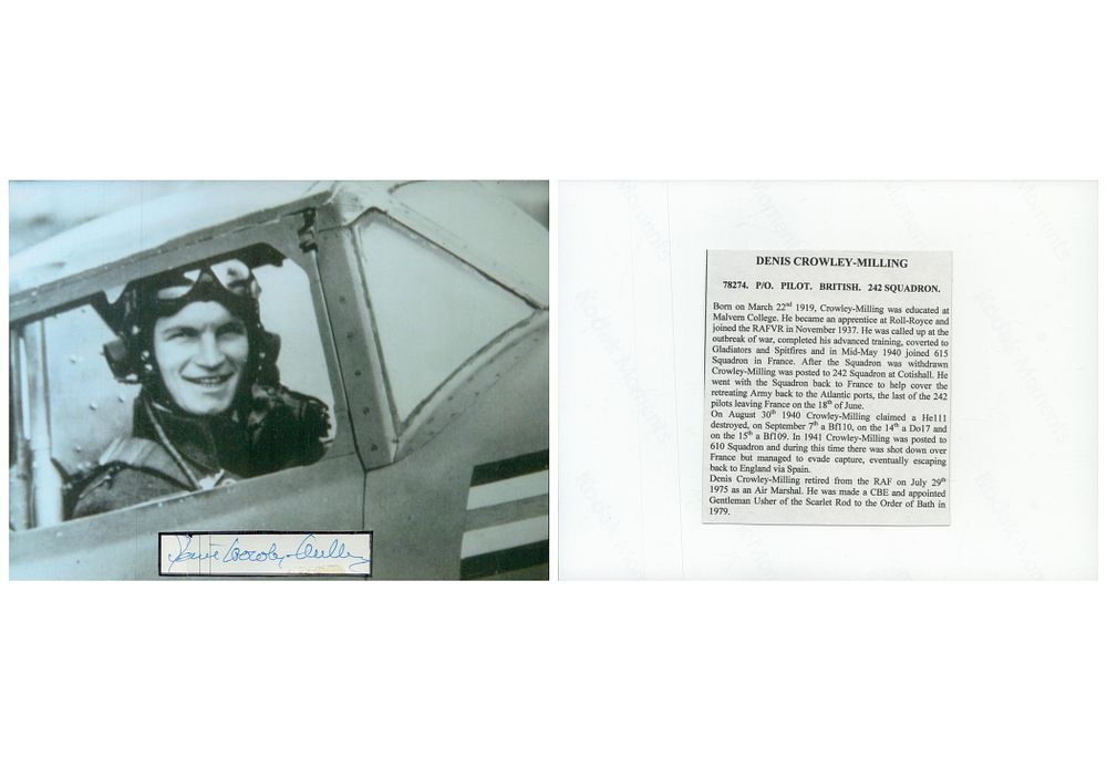 Lot 140: WW2 Battle of Britain fighter ace Air Marshall...