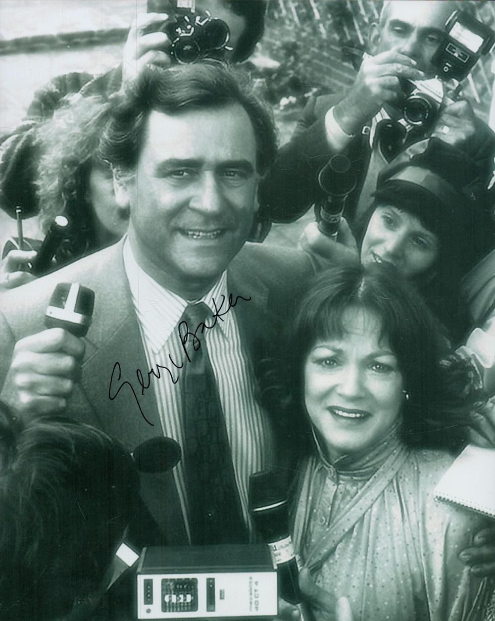Lot 143: George Baker signed 10x8 inch black and white...