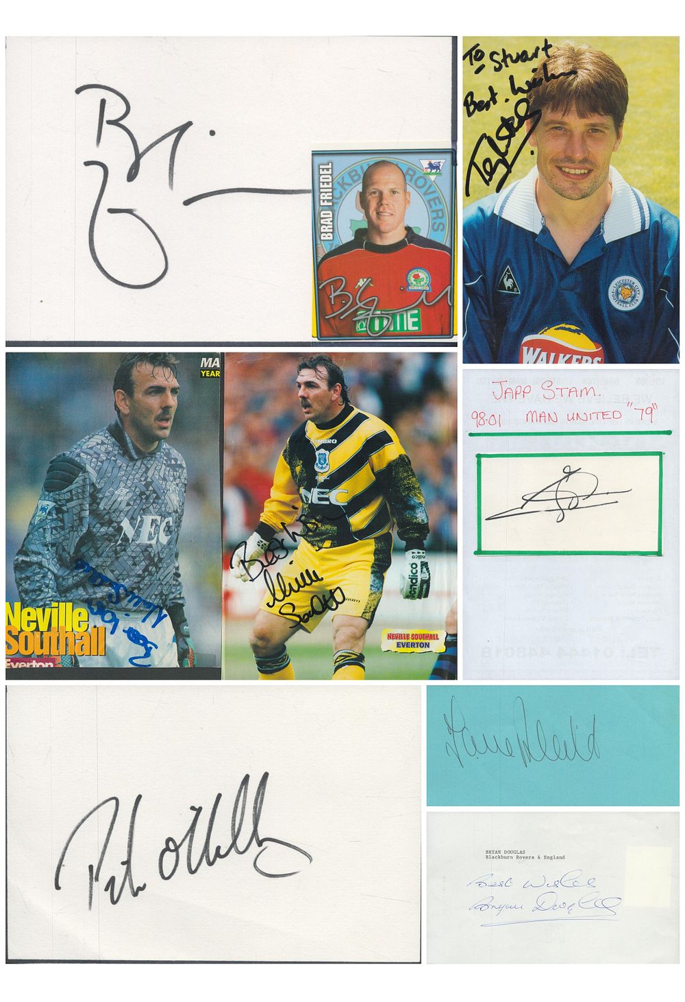 Lot 145: Sport collection of 7 signed photos/album pages. Signatures...