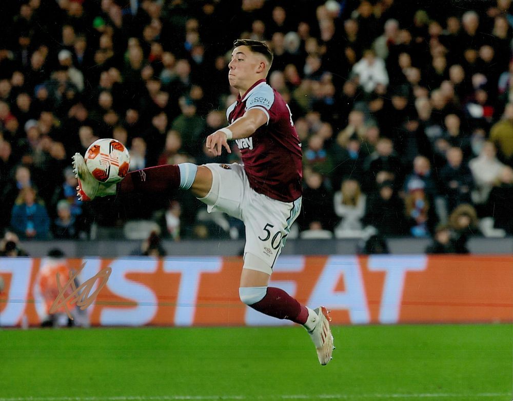 Lot 181: Football Harrison Ashby signed West Ham United 14x12inch...