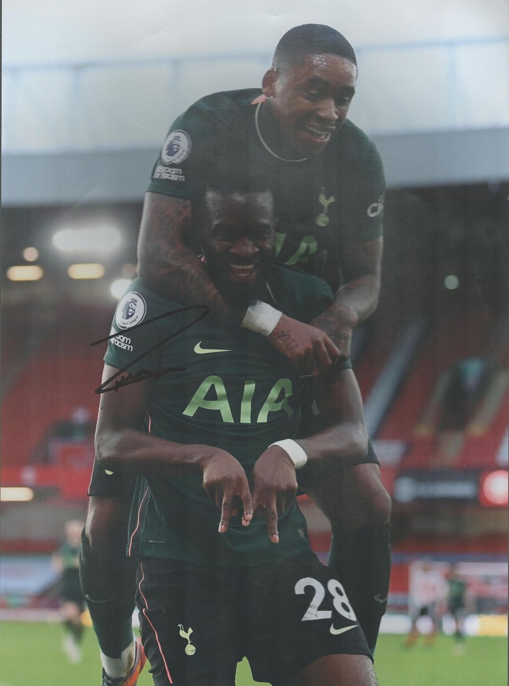 Lot 182: Tanguy Ndombele Tottenham Hotspur F.C. signed 16x12 inch...