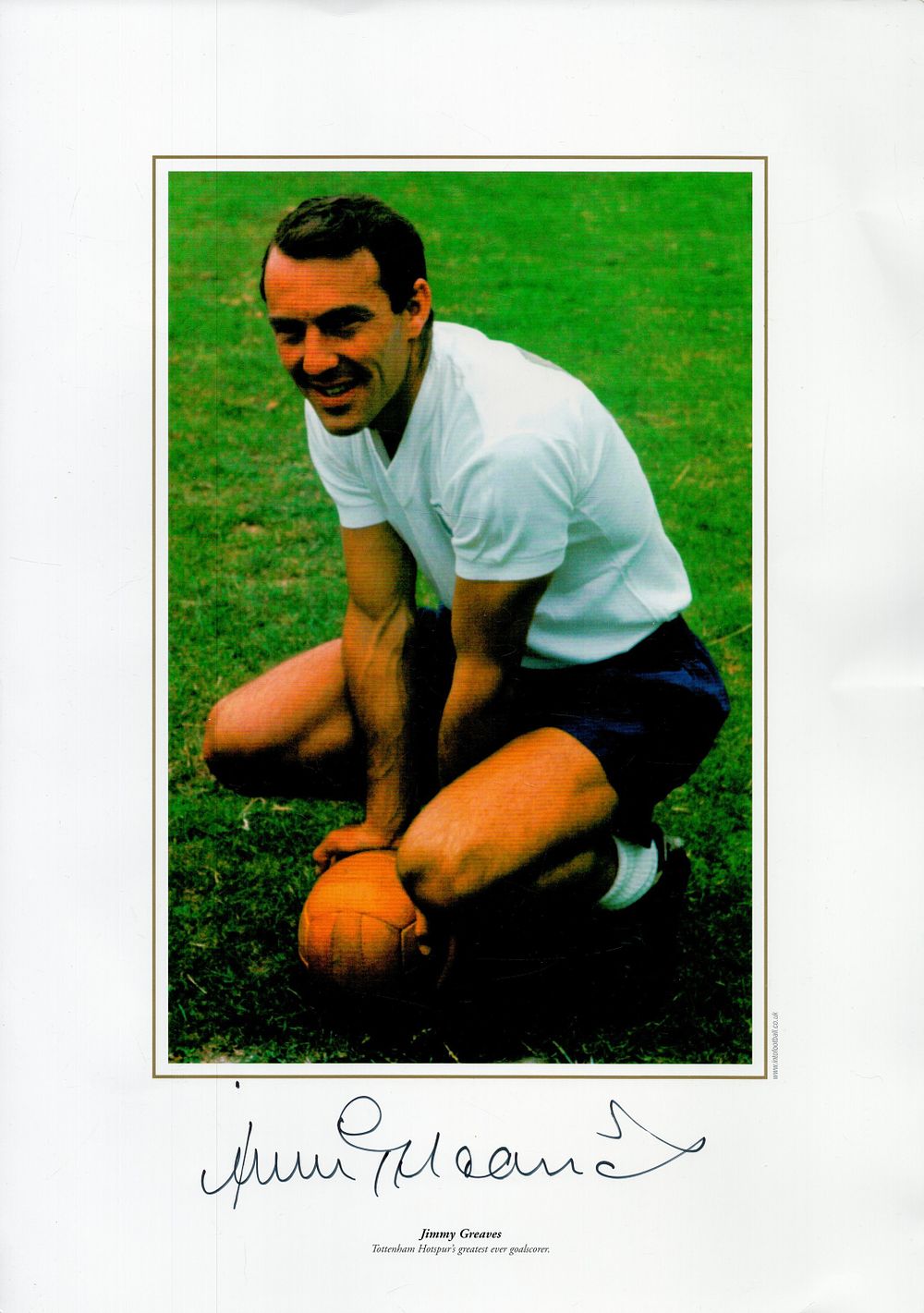 Lot 188: Football, Jimmy Greaves signed 16x12 colour photograph pictured...