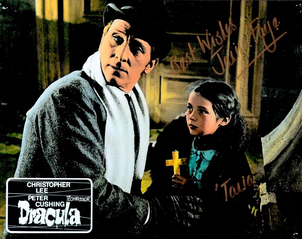 Lot 194: Dracula 1958 Hammer Horror movie 8x10 photo signed...