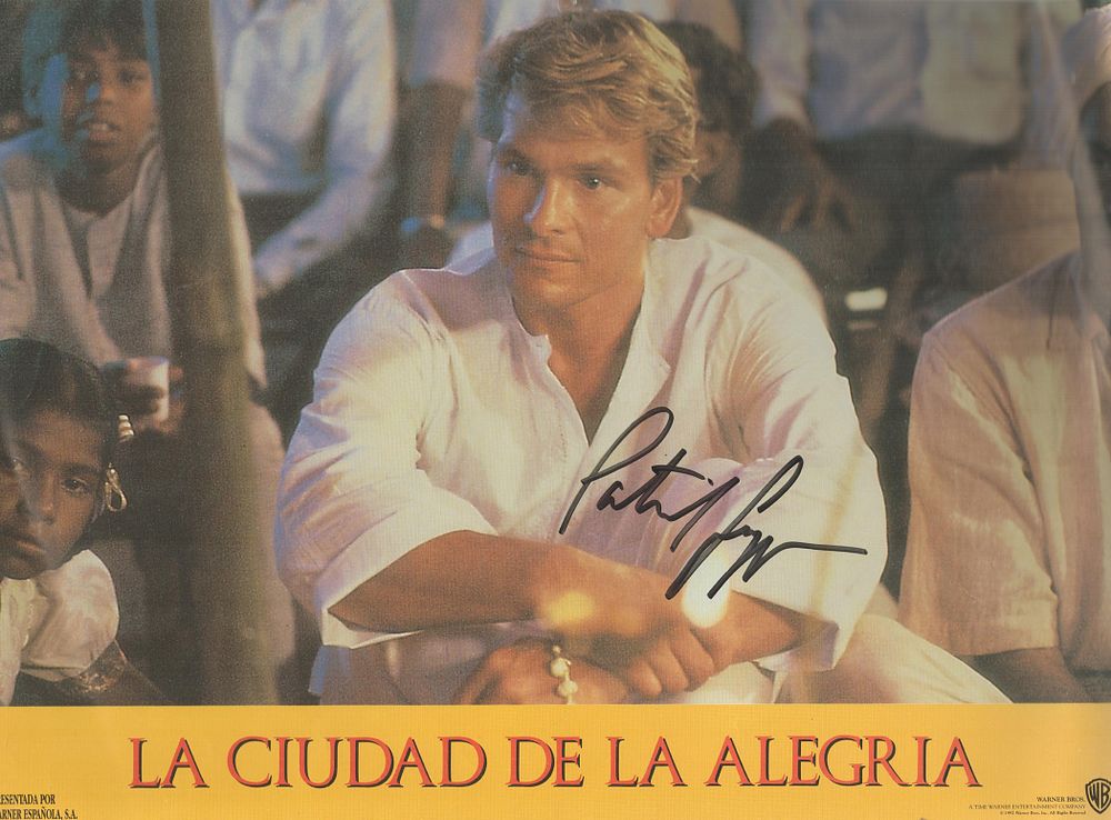 Lot 198: Patrick Swayze signed 13x10inch movie poster titled 'La...