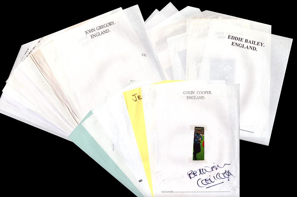 Lot 202: Sport Collection of approx 25 signed A4 pages...