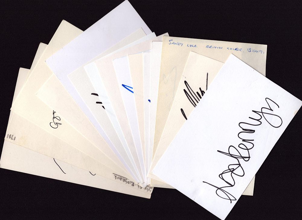 Lot 206: Sport Collection of approx 15 signed cards including...
