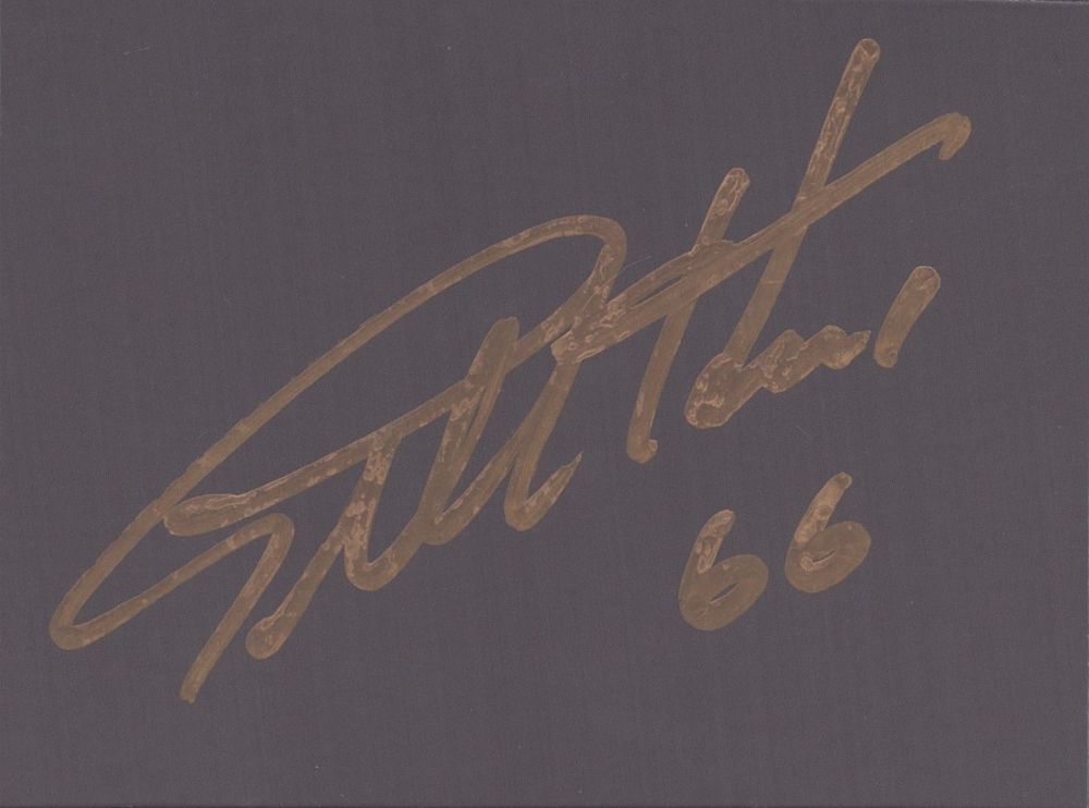 Lot 211: Geoff Hurst signed card 4x3 inch in size....
