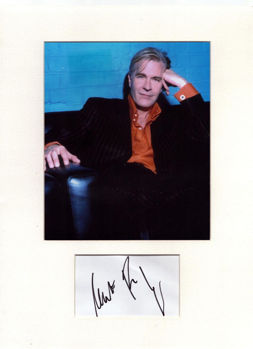 Lot 221: Martin Fry 16x12 overall mounted signature piece includes...