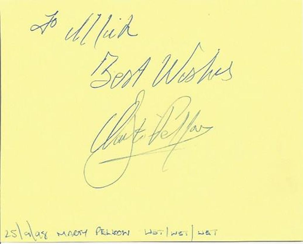 Lot 225: Marti Pellow signed album page. Dedicated. Scottish singer....
