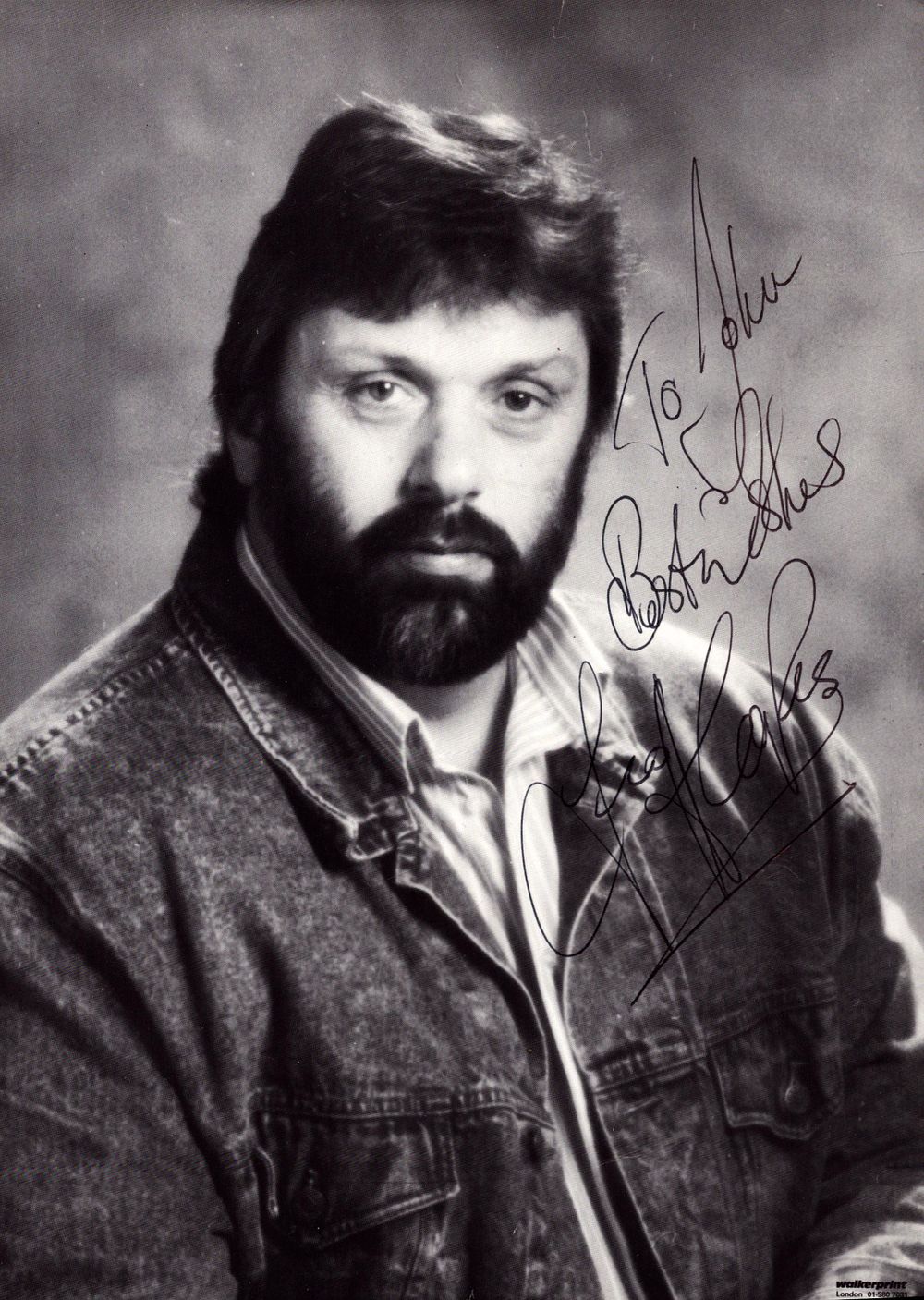 Lot 231: Geoff Capes signed 8x6 inch black and white...