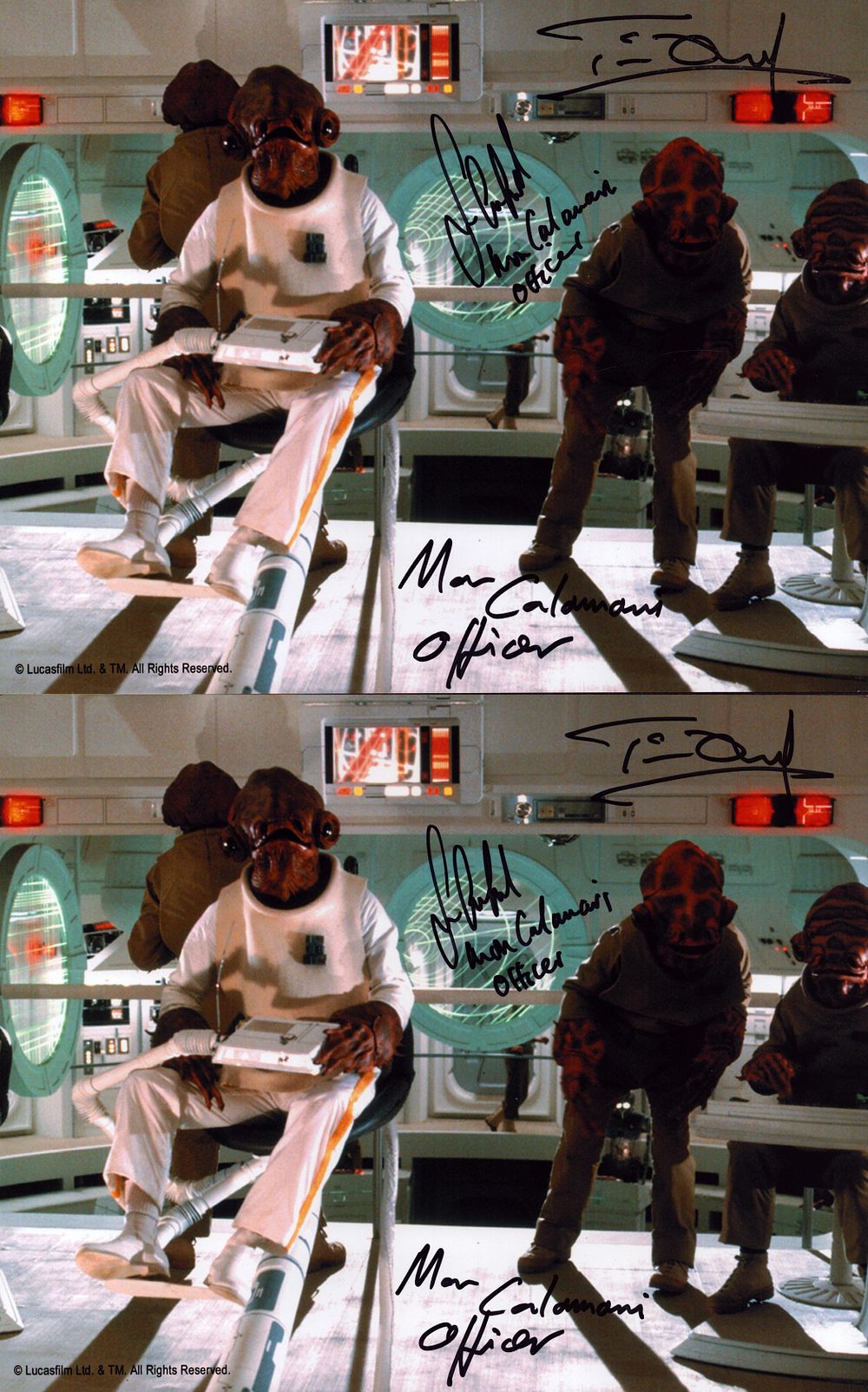 Lot 232: Set of 2 Star Wars signed 10x8 inch...
