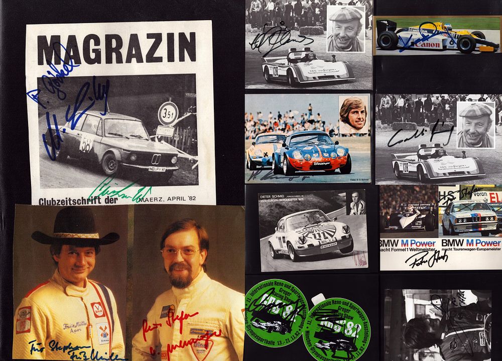 Lot 262: German Motorsport Collection of signed photos including names...