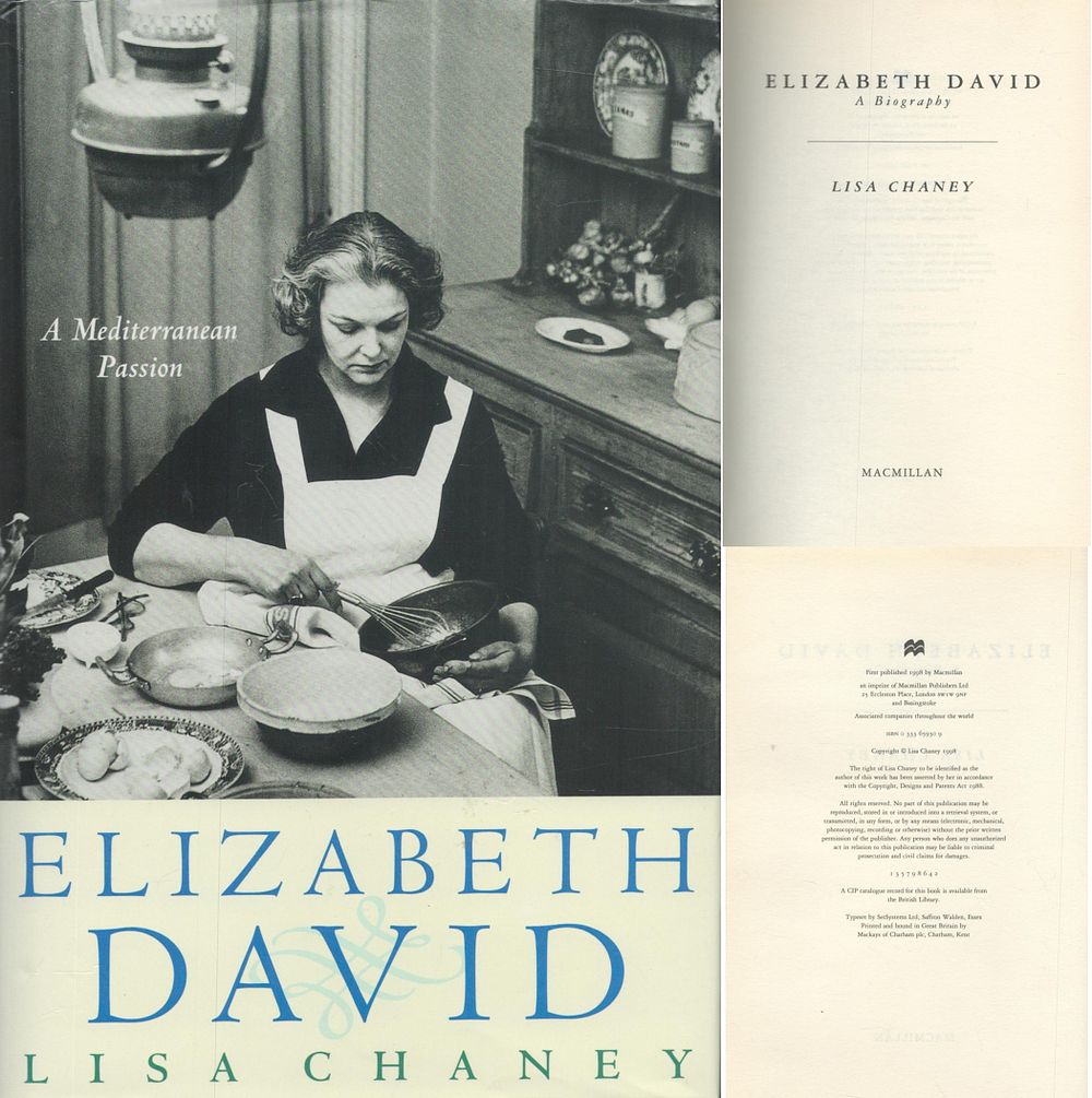 Lot 282: Elizabeth David A Mediterranean Passion A Biography by...