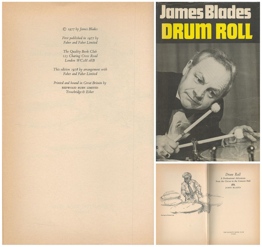 Lot 285: Drum Roll by James Blades 1978 Second Edition...
