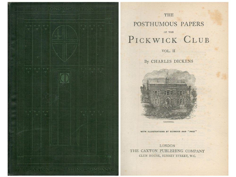 Lot 287: The Posthumous Papers of the Pickwick Club vol...