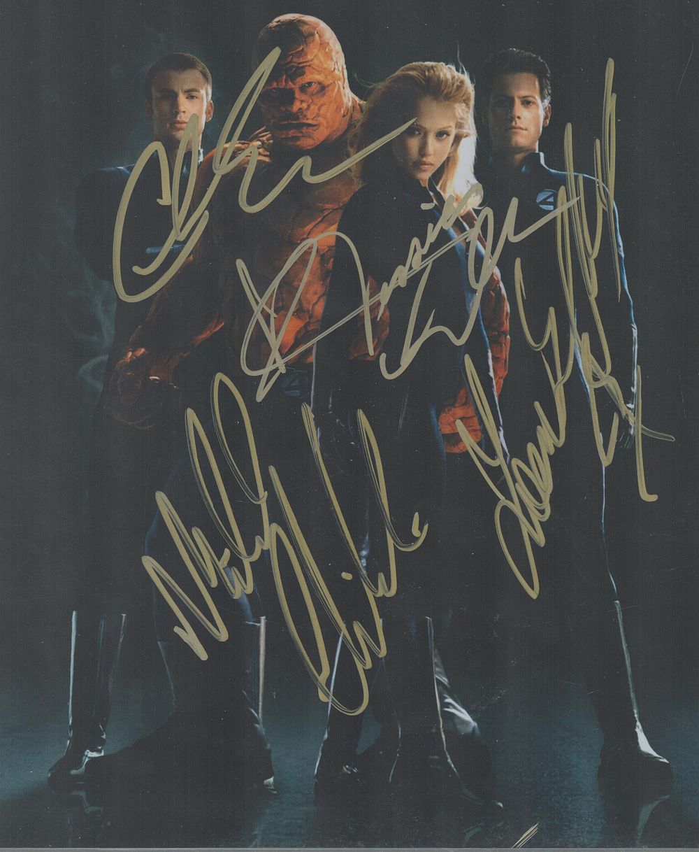 Lot 309: Jessica Alba, Chris Evans, Michael Chiklis and Ioan...