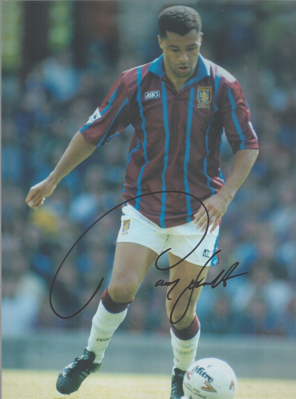 Lot 310: Paul McGrath signed 6x8inch colour photo. Good condition....