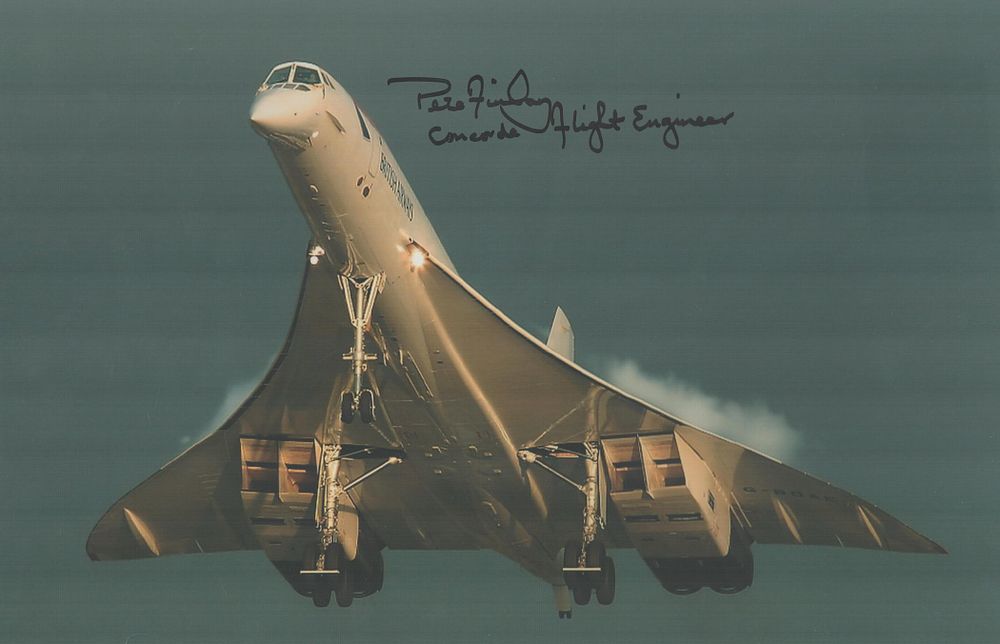 Lot 319: Concorde Pete Finlay Senior flight engineer died 2018...