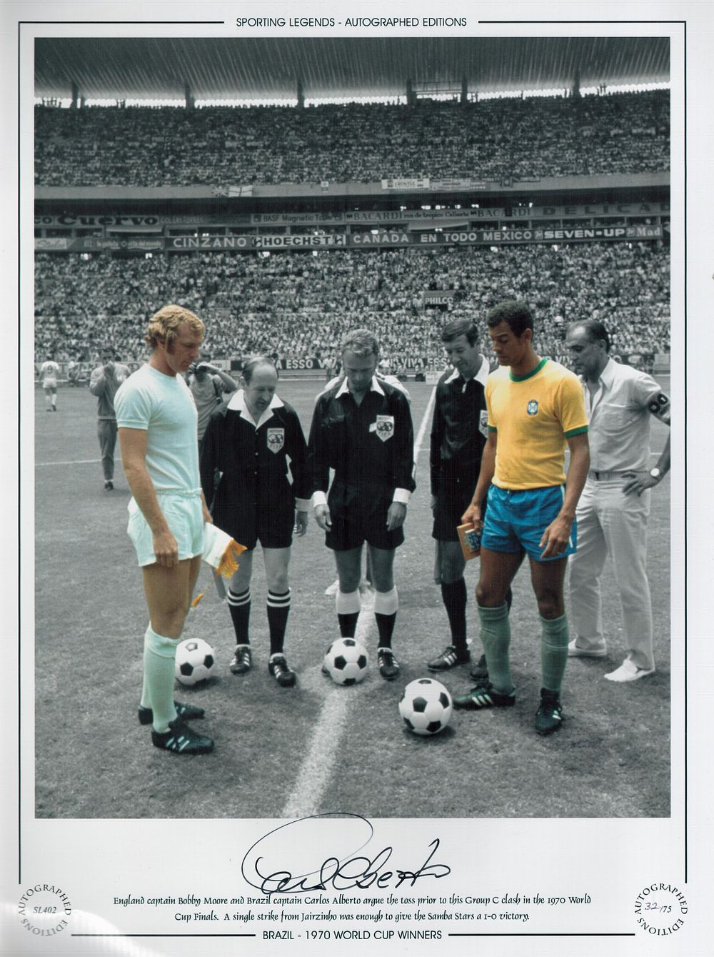 Lot 331: Carlos Alberto signed 16 x 12 Limited Edition...