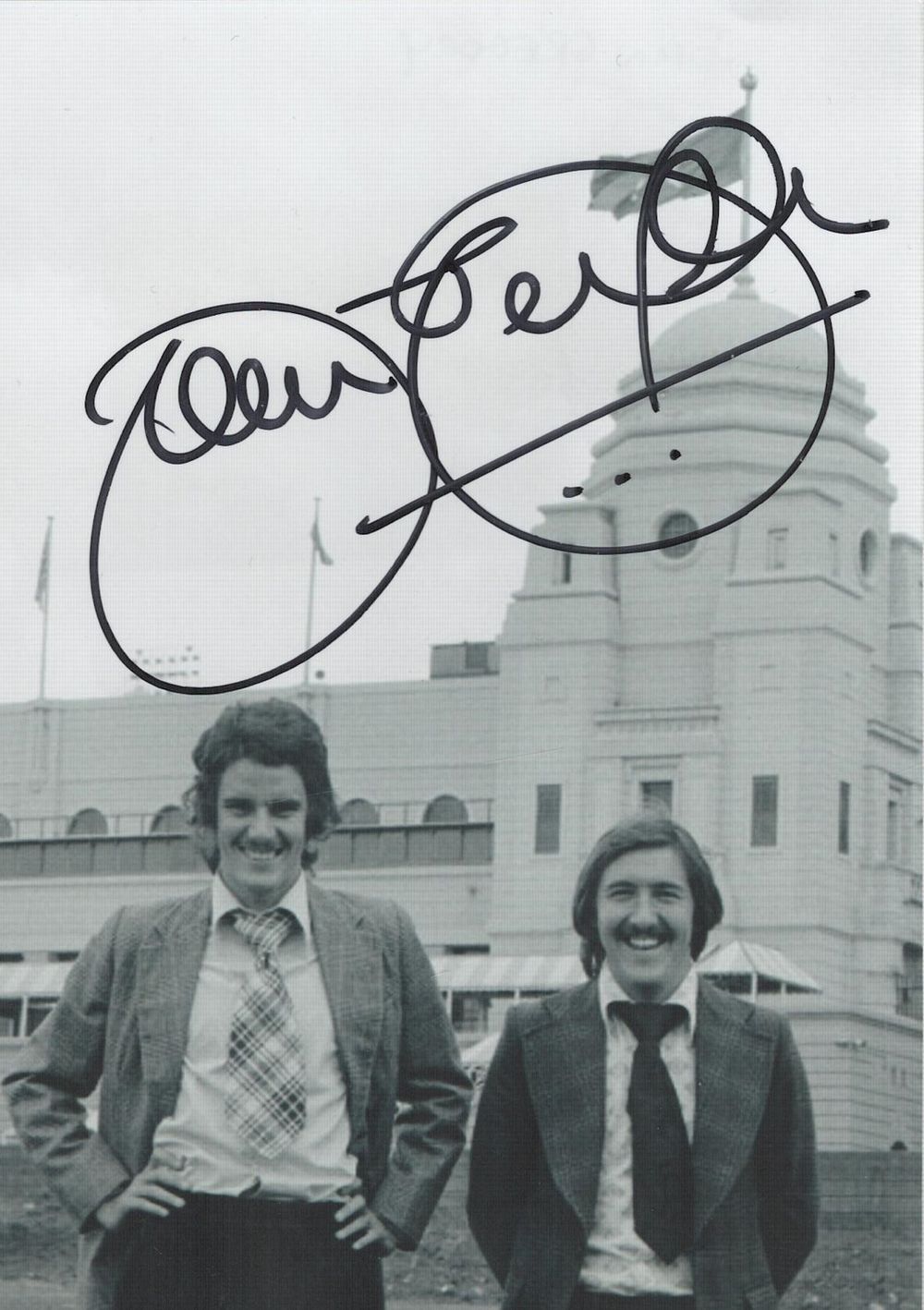 Lot 343: John Gregory signed 6x4inch black and white photo....