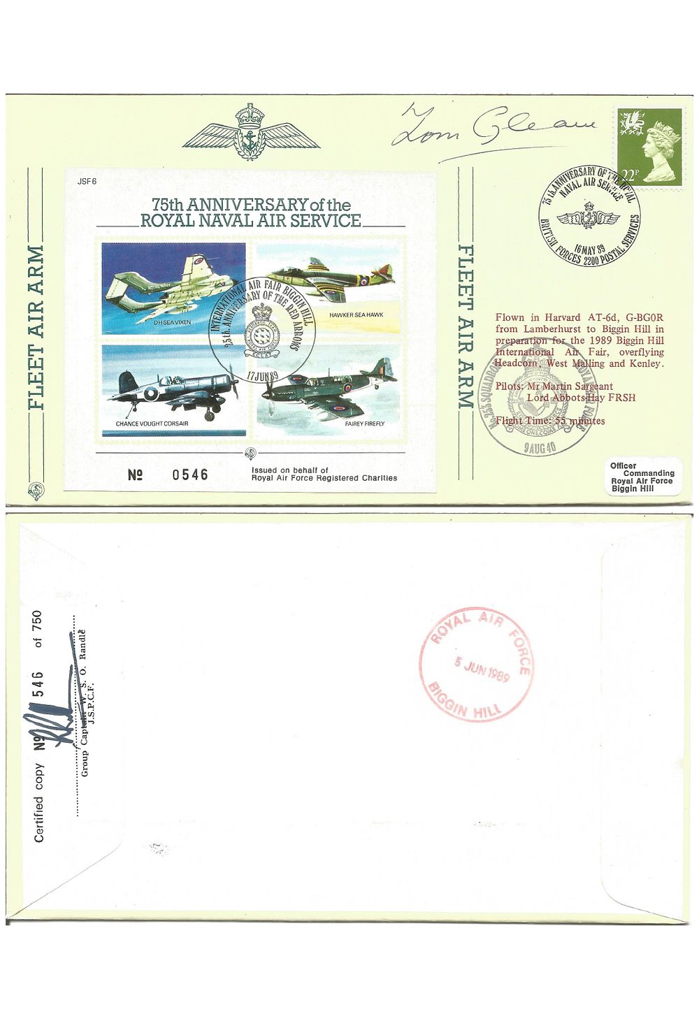 Lot 365: Tom Gleave signed 75th Anniversary of the Royal...