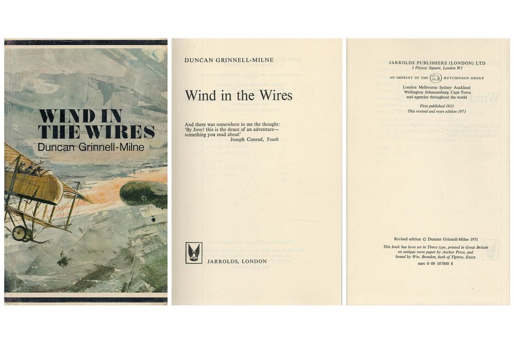 Lot 374: Wind In The Wires Hardback Book by Duncan...