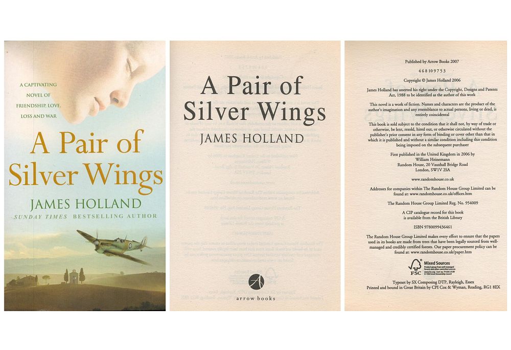 Lot 375: A Pair of Silver Wings by James Holland...
