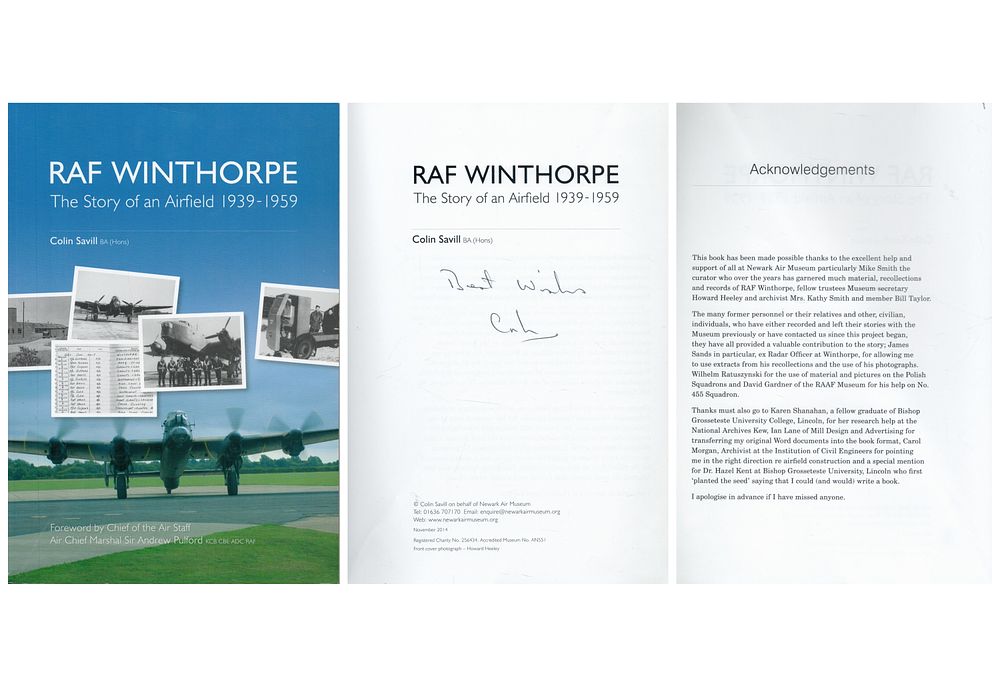 Lot 391: Author Colin Savill Signed in his own book...