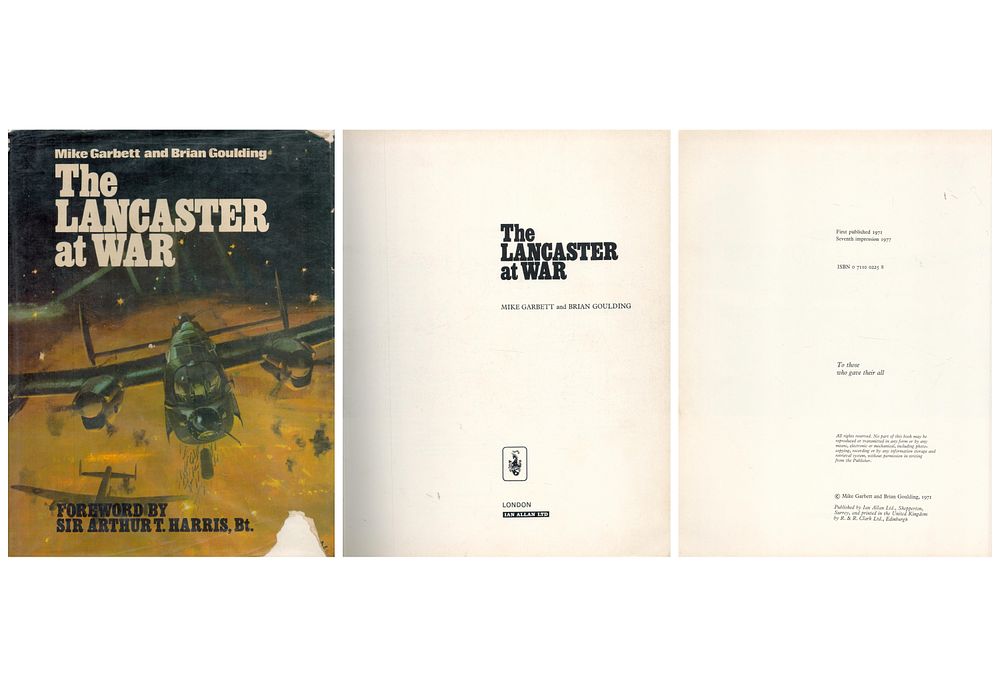Lot 393: The Lancaster At War by M Garbett and...