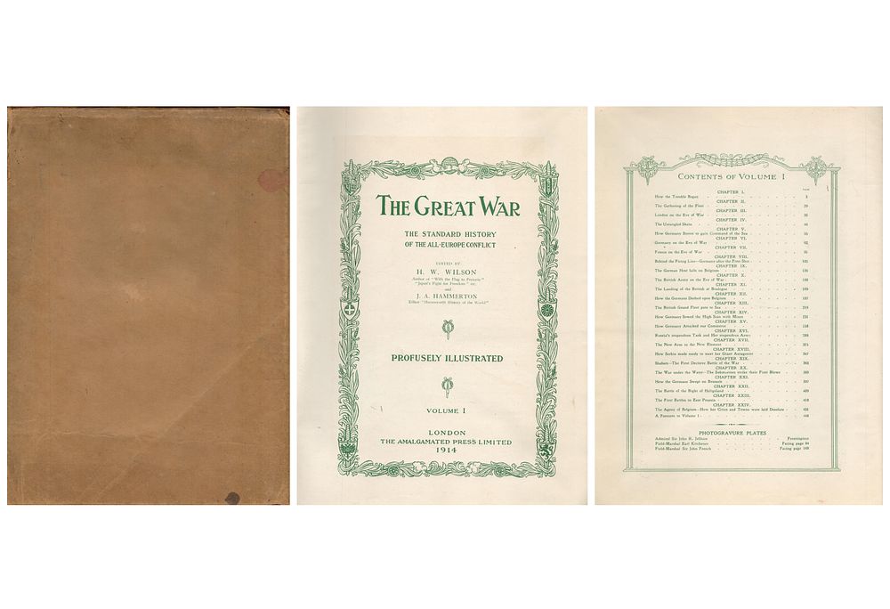 Lot 394: WW1 The Great War Hardback Book By HW...