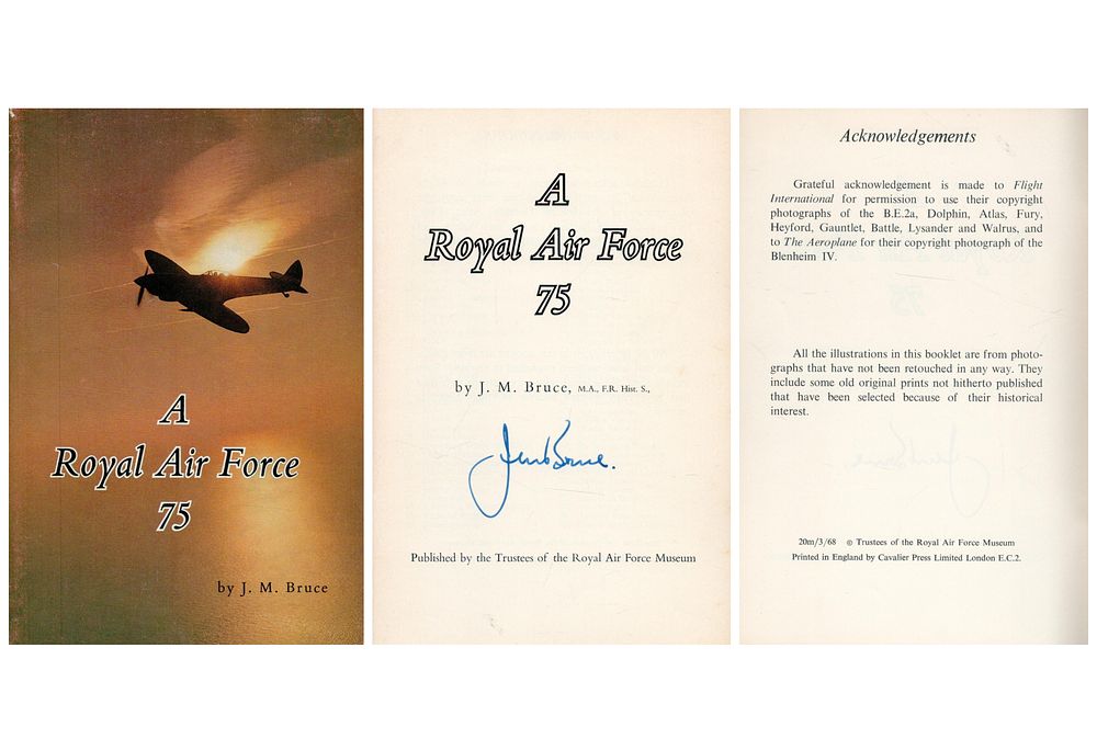 Lot 396: J. M. Bruce. A Royal Air Force 75....