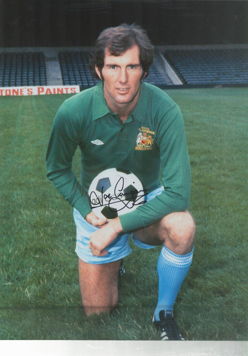 Lot 402: Football Joe Corrigan signed 16x12 inch colour photo....