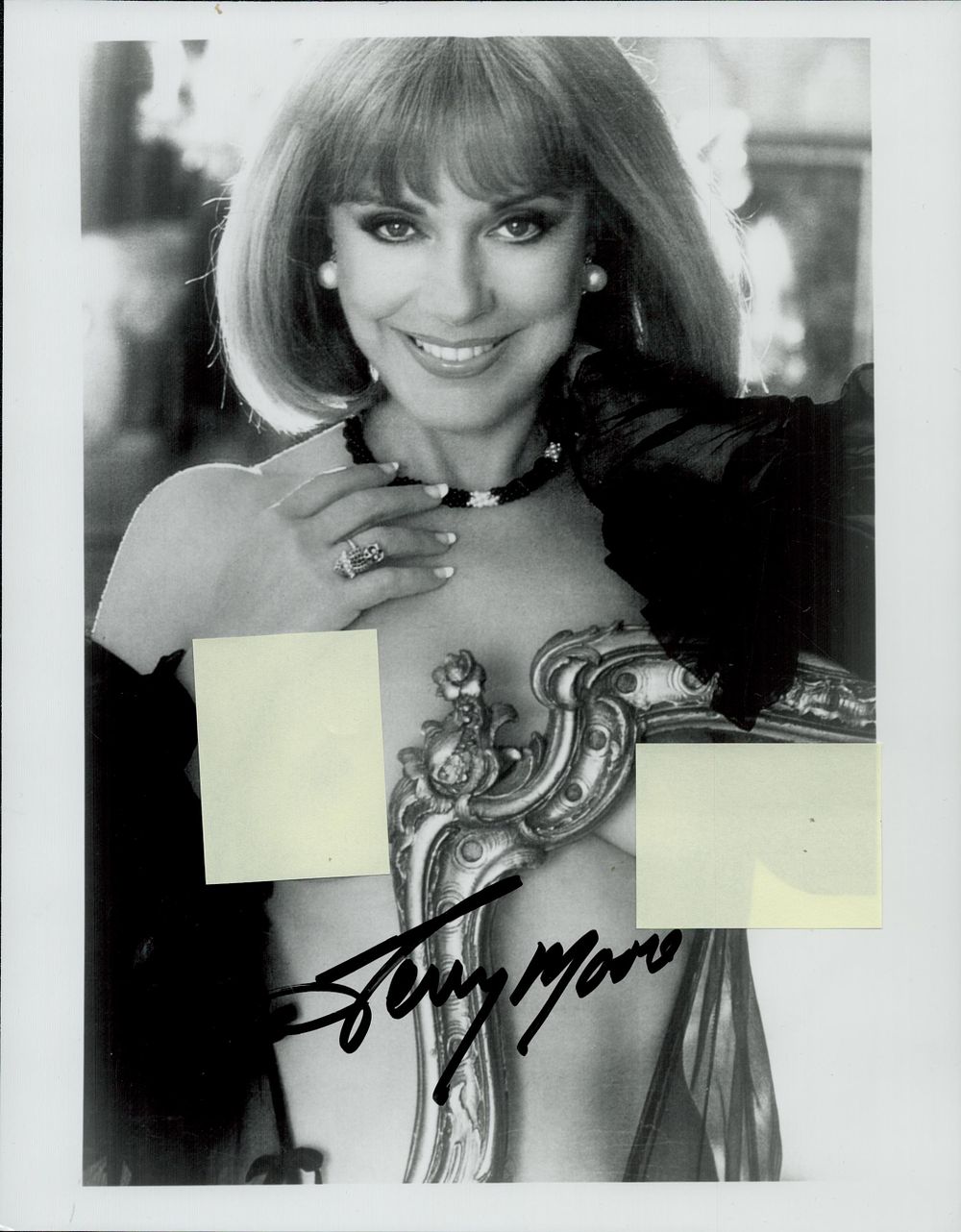 Lot 410: Terry Moore signed black and white Photo 10x8...
