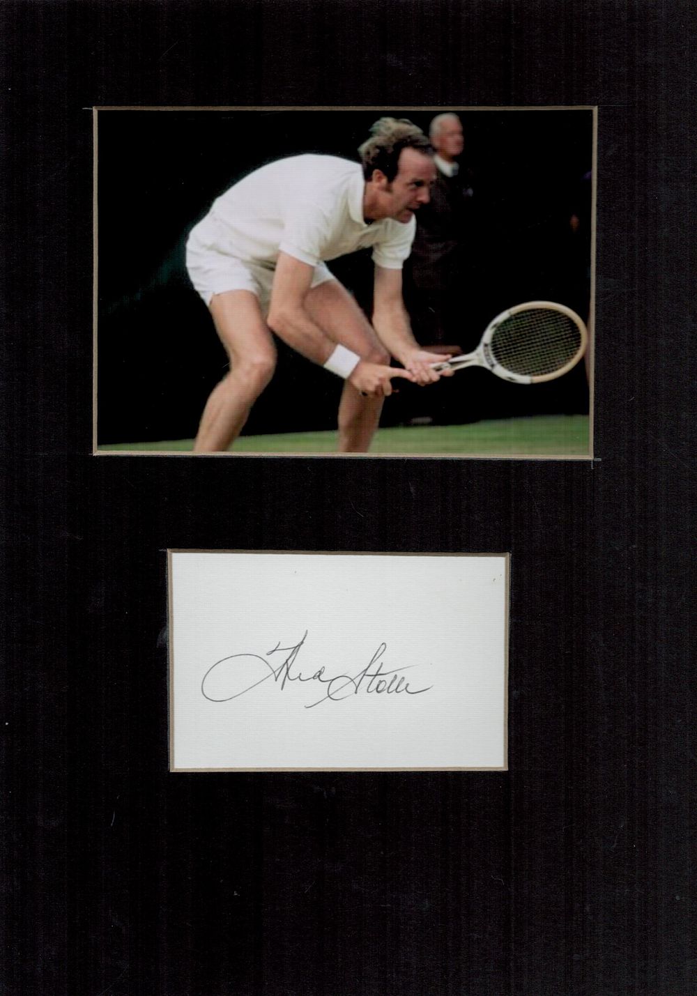 Lot 411: Tennis, Fred Stolle signed small signature piece Approx....