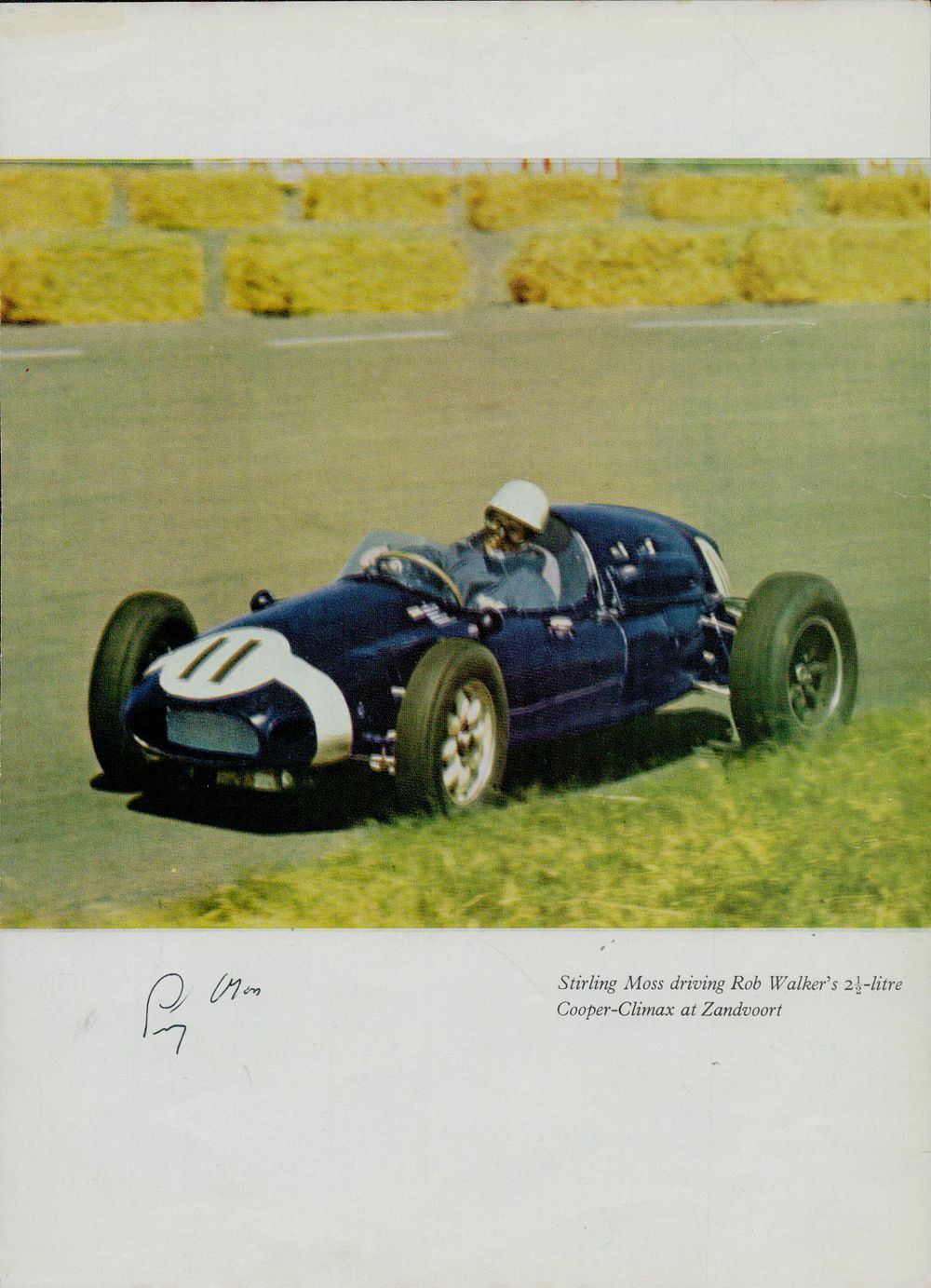 Lot 413: Motor Racing Driver Sir Stirling Moss signed Magazine...