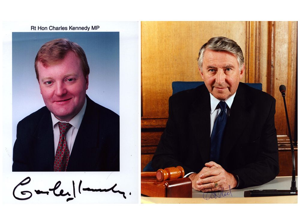 Lot 429: Politician, Collection of 2 signed Colour Photo, David...