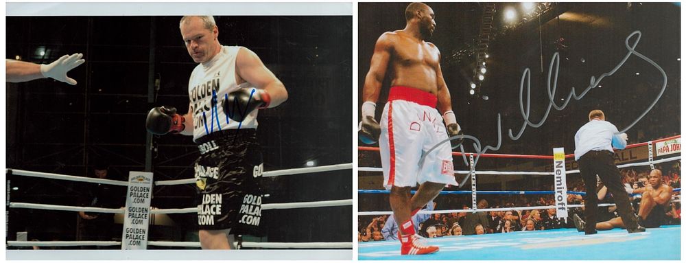 Lot 477: Boxing Collection of 2 signed colour photos, Uwe...